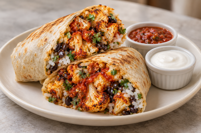 Gobi Cauliflower Burrito.