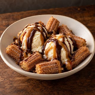 Churros Sundae