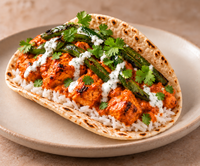 Chicken Tikka Masala Taco.