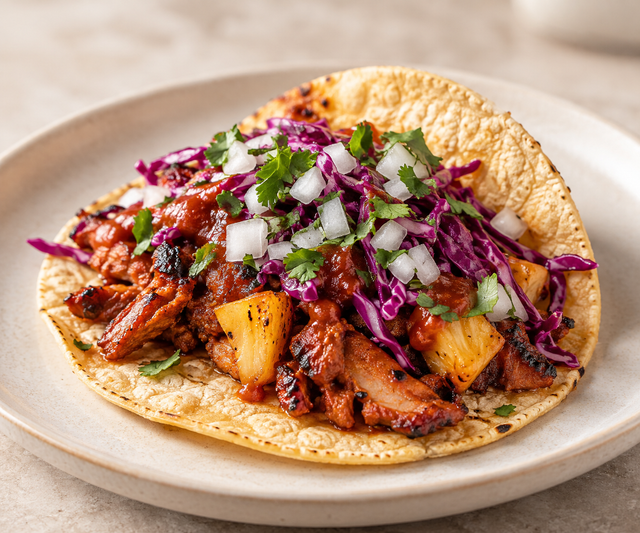 Halal Pastor Taco.