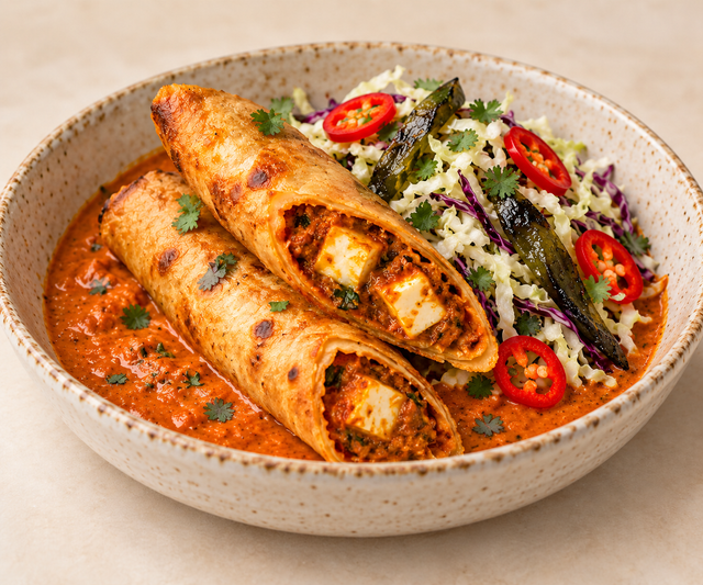 Paneer Tikka Masala Flautas.