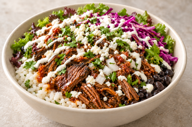 Birria Power Bowl.