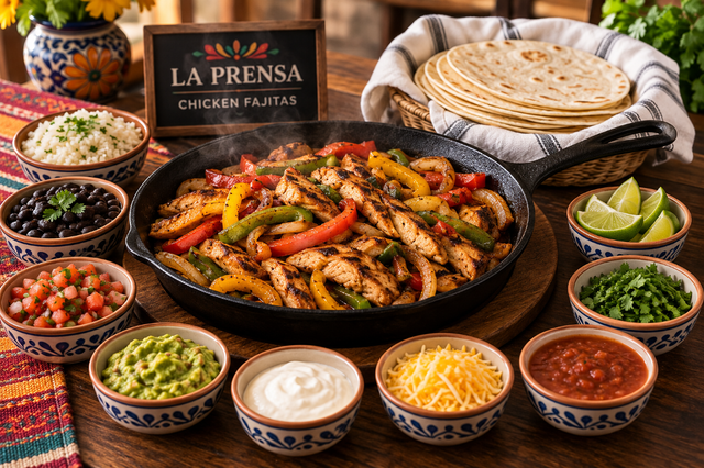 Chicken Fajita Bar.