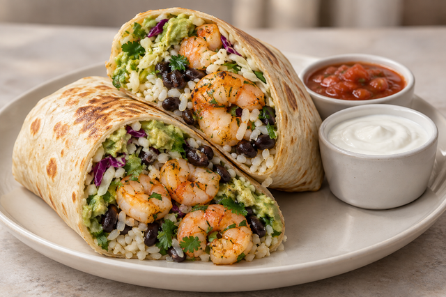 Costa Shrimp Burrito.
