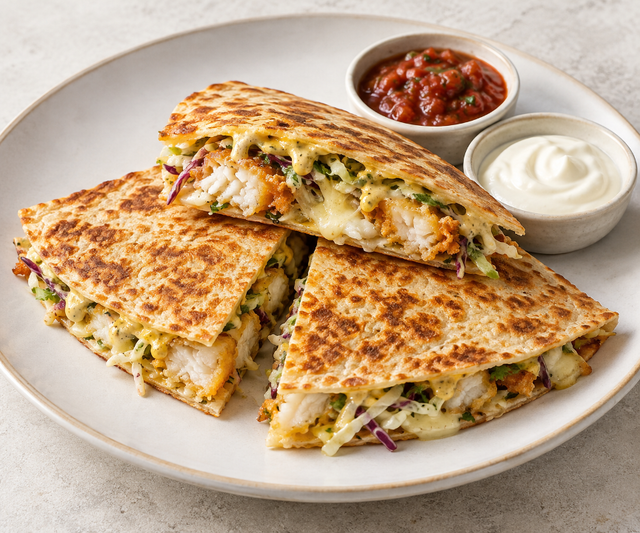 Crispy Catch Quesadilla.