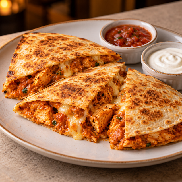 Chicken Tikka Masala Quesadilla.