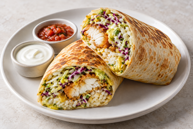 Crispy Catch Burrito.