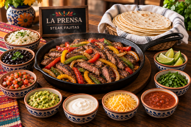 Steak Fajita Bar.