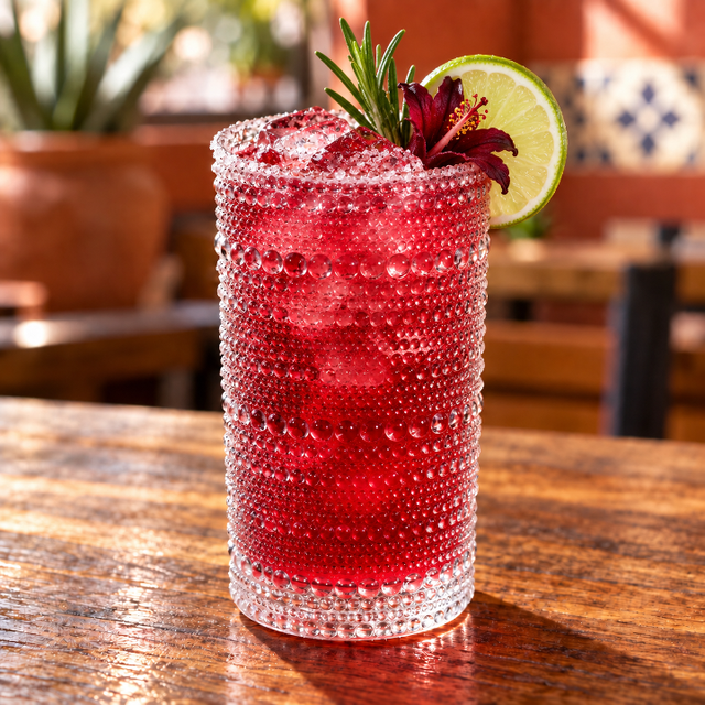 Hibiscus Sunset Spritz.
