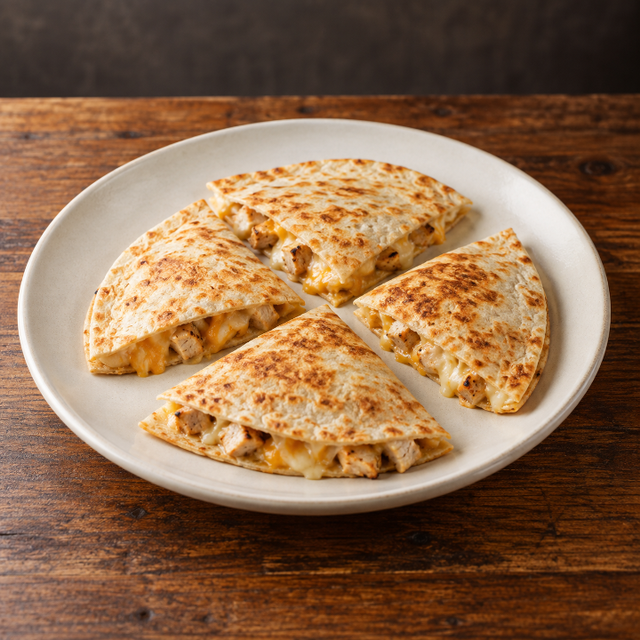 Kids Chicken Quesadilla.