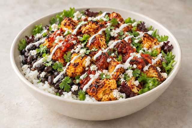 Gobi Cauliflower Power Bowl.
