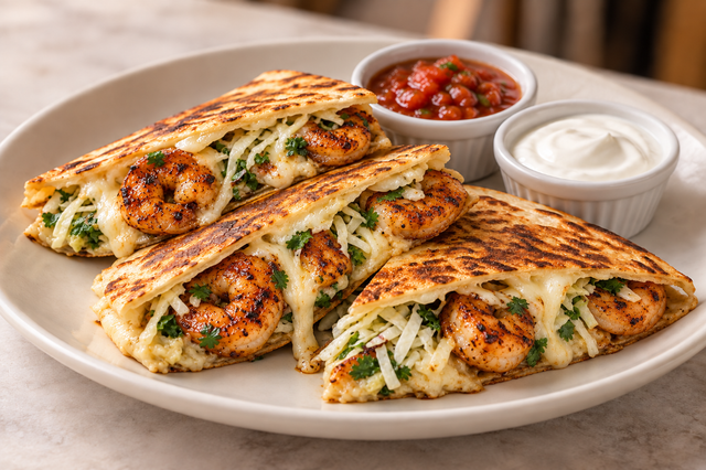 Costa Shrimp Quesadilla.