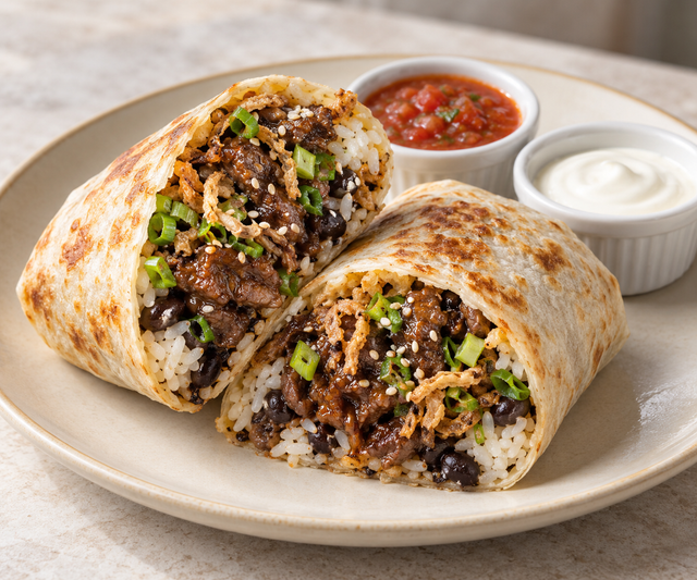 Korean Beef Bulgogi Burrito.
